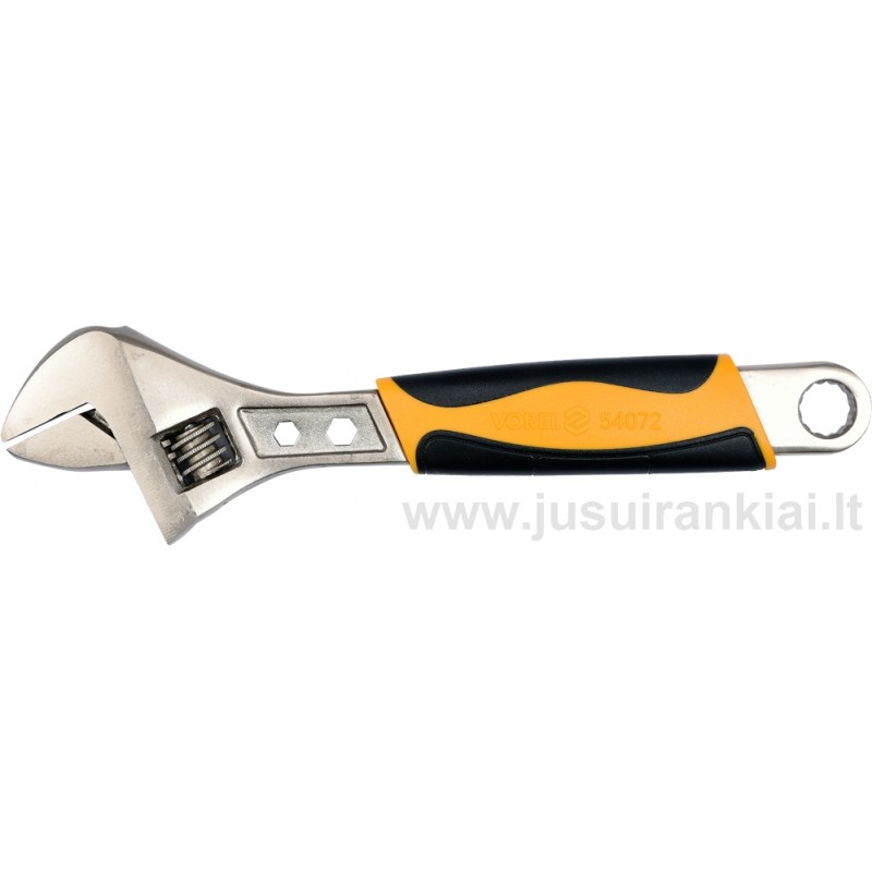 Raktas 250mm. suvedamas su plastikine, gumuota rankena VOREL 54072
