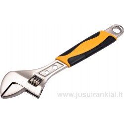 Raktas 300mm. suvedamas su plastikine, gumuota rankena VOREL 54073 |