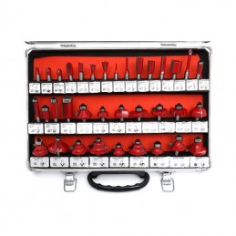 Frezų medžiui rinkinys 35vnt. KRAFTDELE KD10280