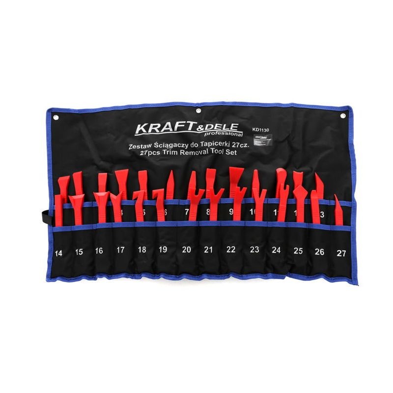 Panelės, apmušalų ardymo 27vnt. rinkinys KRAFTDELE KD1130