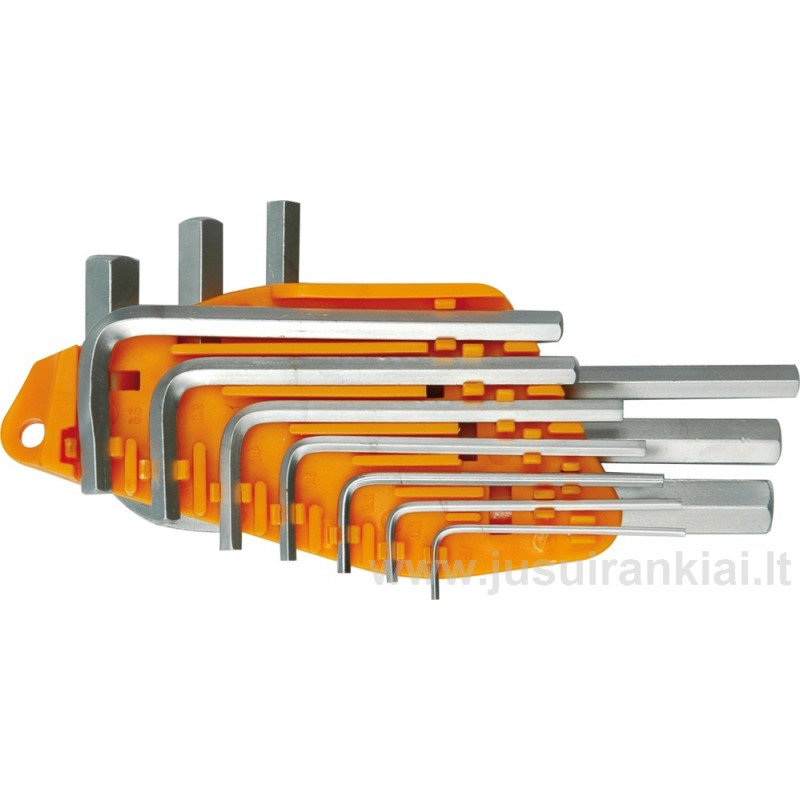 Raktų 1,5-10mm. šešiabriaunių rinkinys HEX VOREL 56393