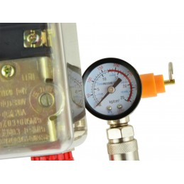 Slėgio rėlė su reguliatoriumi ir manometru 400V G80324