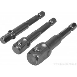 Adapterių HEX rinkinys galvutėms YATO 04685