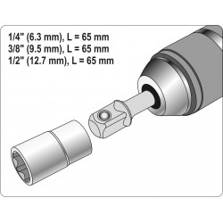 Adapterių SDS-plus rinkinys galvutėms YATO 04686