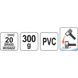 Plaktukas 300g. beinercinis YATO YT-46190