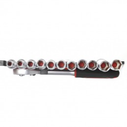 Galvučių rinkinys 8-32mm. su rankena 1/2 KRAFTDELE KD10108