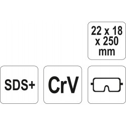 Kaltas lenktas perforatoriui SDS CrV YATO 4722
