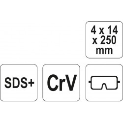 Kaltas SDS perforatoriui CrV YATO 4720