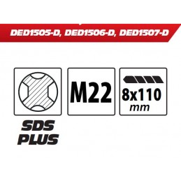 Prailgintuvas 450mm. karūninių grąžtų SDS+/M22