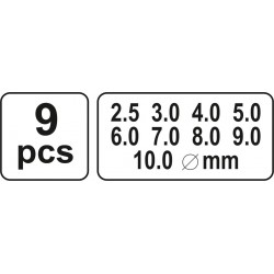 Kirstukai skylėms YATO 3590