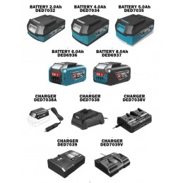 Trimeris 18V akumuliatorinis SAS+ALL DED7191