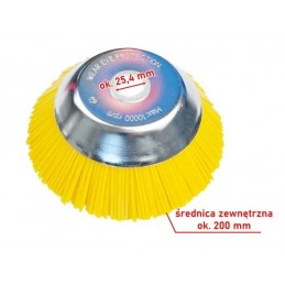 Šepetys nailoninis Ø200/25,4mm. trimeriui CZKOS0365