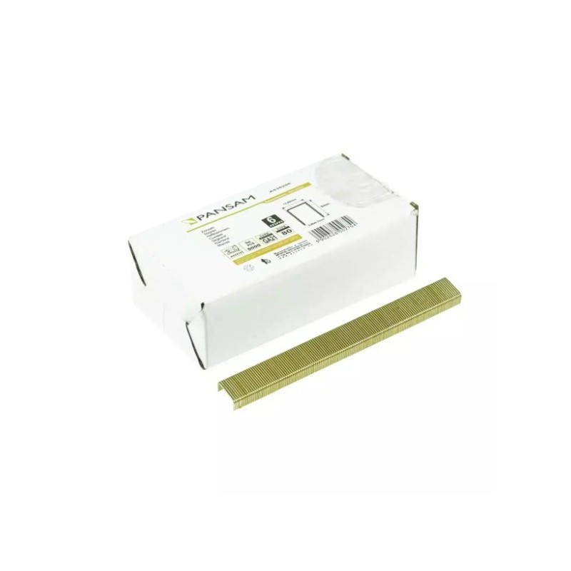 Kabės 10x12,8mm. TYPE80 metalinės 5000vnt. tinka A533151 PANSAM