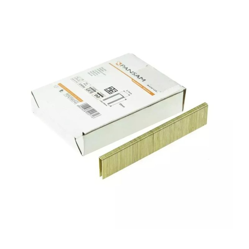 Kabės 35x5,7mm. TYPE90 metalinės 2500vnt. tinka A533152 PANSAM