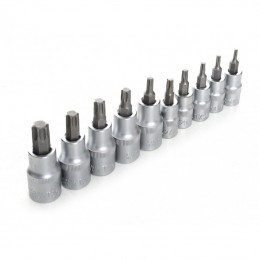 Galvučių E4-E20 ir antgalių T8-T55 TORX 30vnt. rinkinys KD10242
