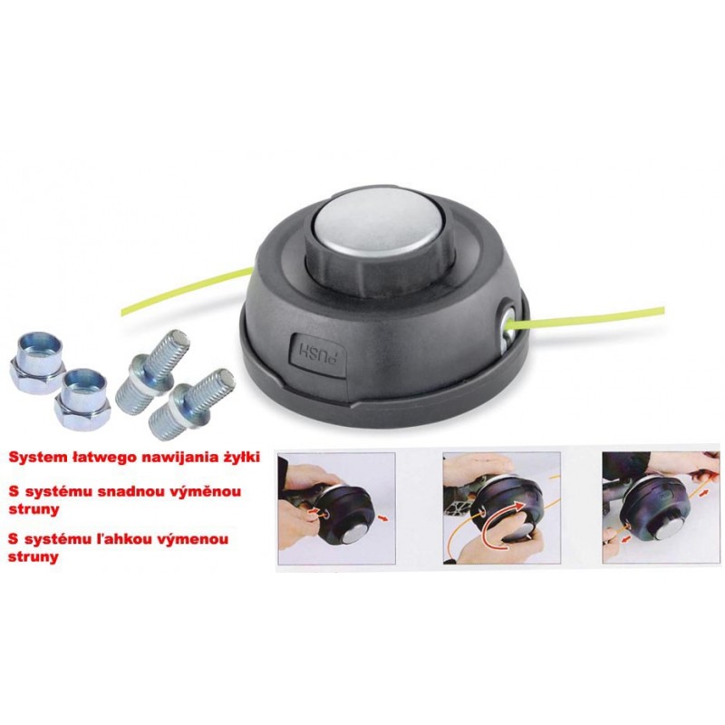 Pjovimo galva M10x1.25Z, trimeriui su adapteriais. Atsarginė dalis 24-06010