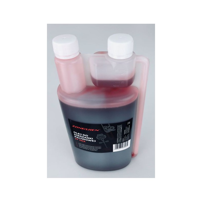 Tepalas 1ltr. dvitakčiams varikliams su dozatoriumi, žalias ZONGSHEN 2T