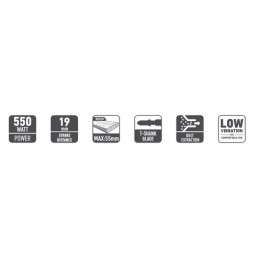 Siaurapjūklis 550W elektrinis FF GROUP