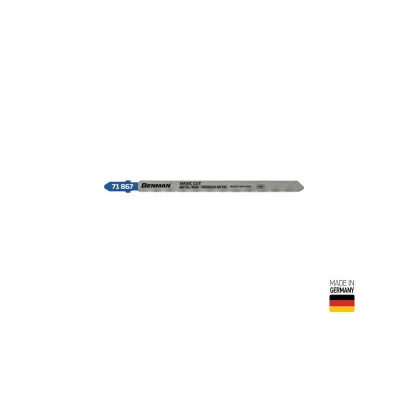 Geležtė 132/1,0mm. TPI21 metalui 5vnt. BENMAN Vokietija