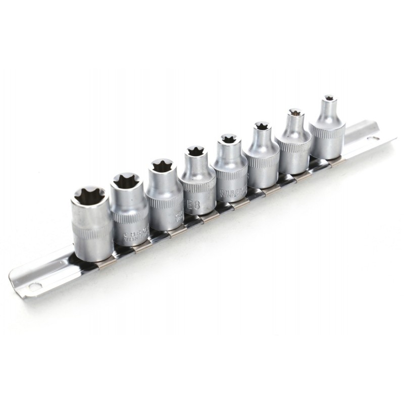 Galvučių 8vnt rinkinys 3/8" E-Torx KRAFTDELE KD10230