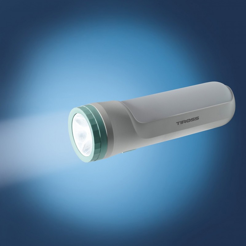 Prožektorius SMD LED/LED 20W+1W akumuliatorinis, pakraunamas 180lm. TIROSS