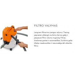 Dulkių siurblys 1,4kW sauso ir šlapio valymo STIHL SE 62 E