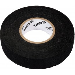 Izoliacinė juosta tekstilinė 19mmx15m. 0,3mm. juoda YATO YT-81500