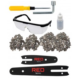 Mini grandininis pjūklas, 20V/2,0Ah akumuliatorinis RED TECHNIC
