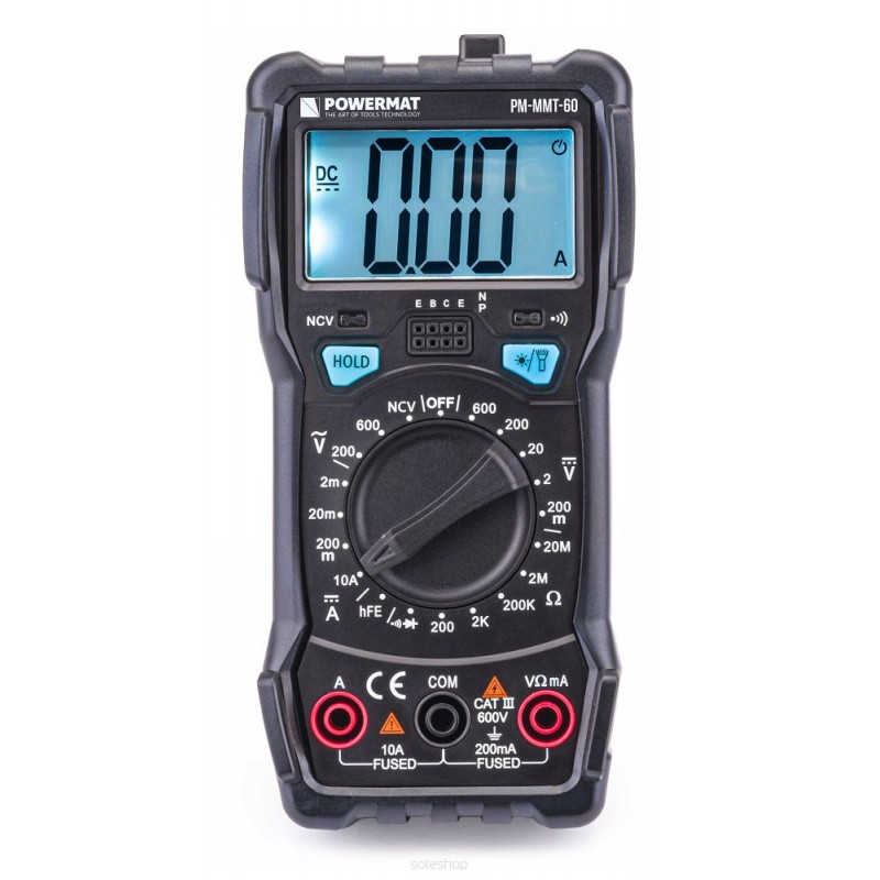 Multimetras LCD skaitmeninis PM-MMT-60
