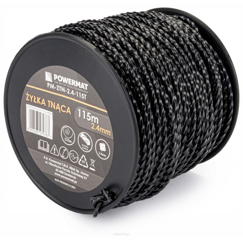 Pjovimo valas 2,4mm. 115m. pintas PM-ZTN-2.4-115T