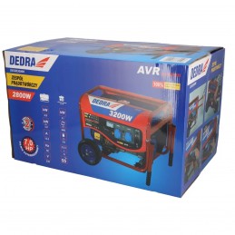 Generatorius 3,2kW benzininis DEDRA DEGB3600K