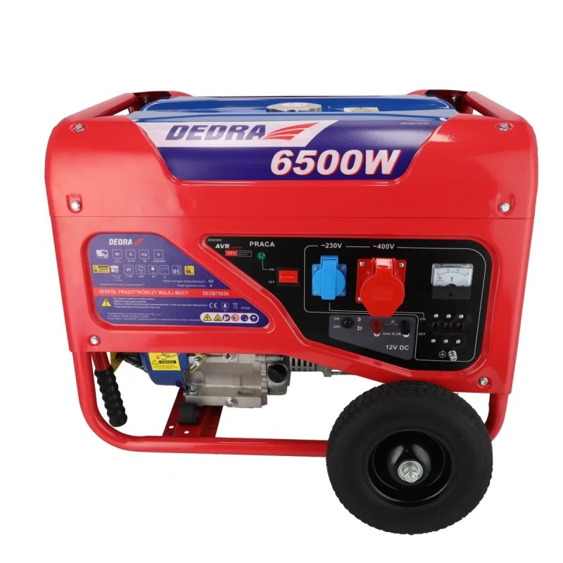 Generatorius 6,5kW benzininis DEDRA DEGB7503K