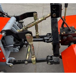 Mini traktoriukas su frontaliniu krautuvu 4in1