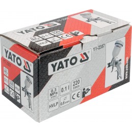 Pulverizatorius su indu viršuje HVLP YATO YT-2357