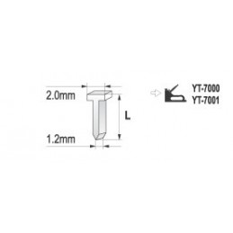 Vinukai kabiamušiui 10x1,2mm 1000vnt. YATO YT-7032