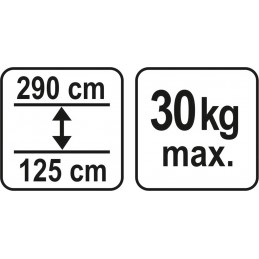 Atrama teleskopinė 125-290cm YATO YT-64552