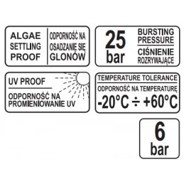 Laistymo žarna 50m. Ø3/4" geltona FLO Y-89316
